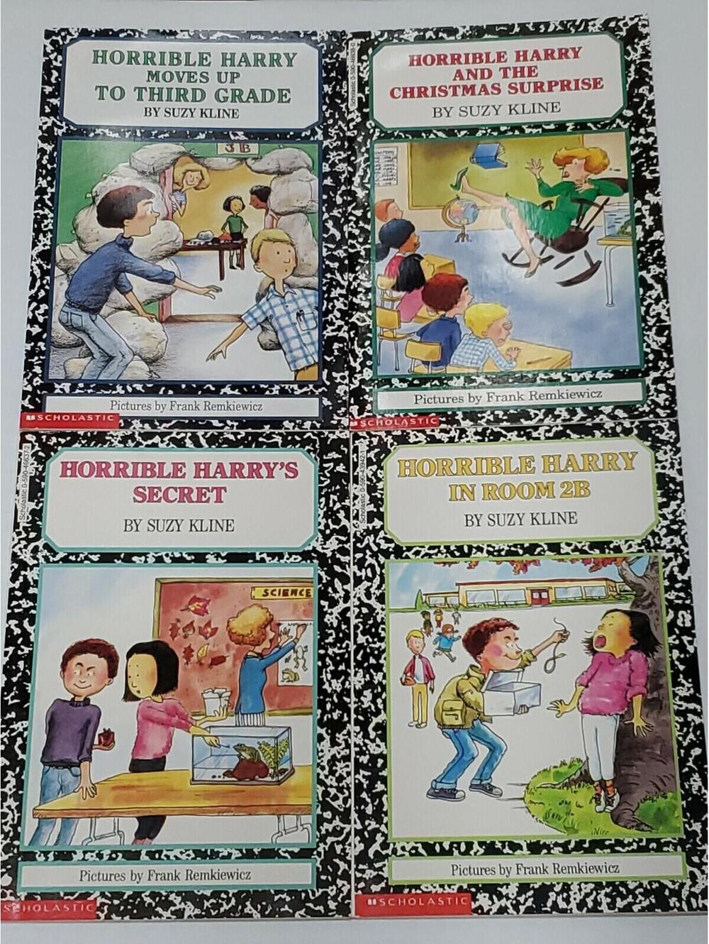 Horrible Harry In Room 2B, Secret, Christmas Surprise, Moves Up to 3rd Grade Lot